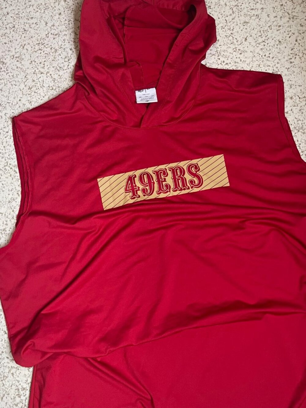 San Francisco 49ers #63 Nick Zakelj? Dri-FIT Men's 3XL Hoodie Player Issued A1